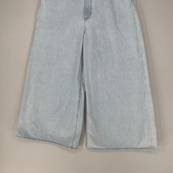 Agolde Women Nolan Jeans 30 Blue Denim High Waist Light Wash Wide Leg 26 - Picture 6 of 13
